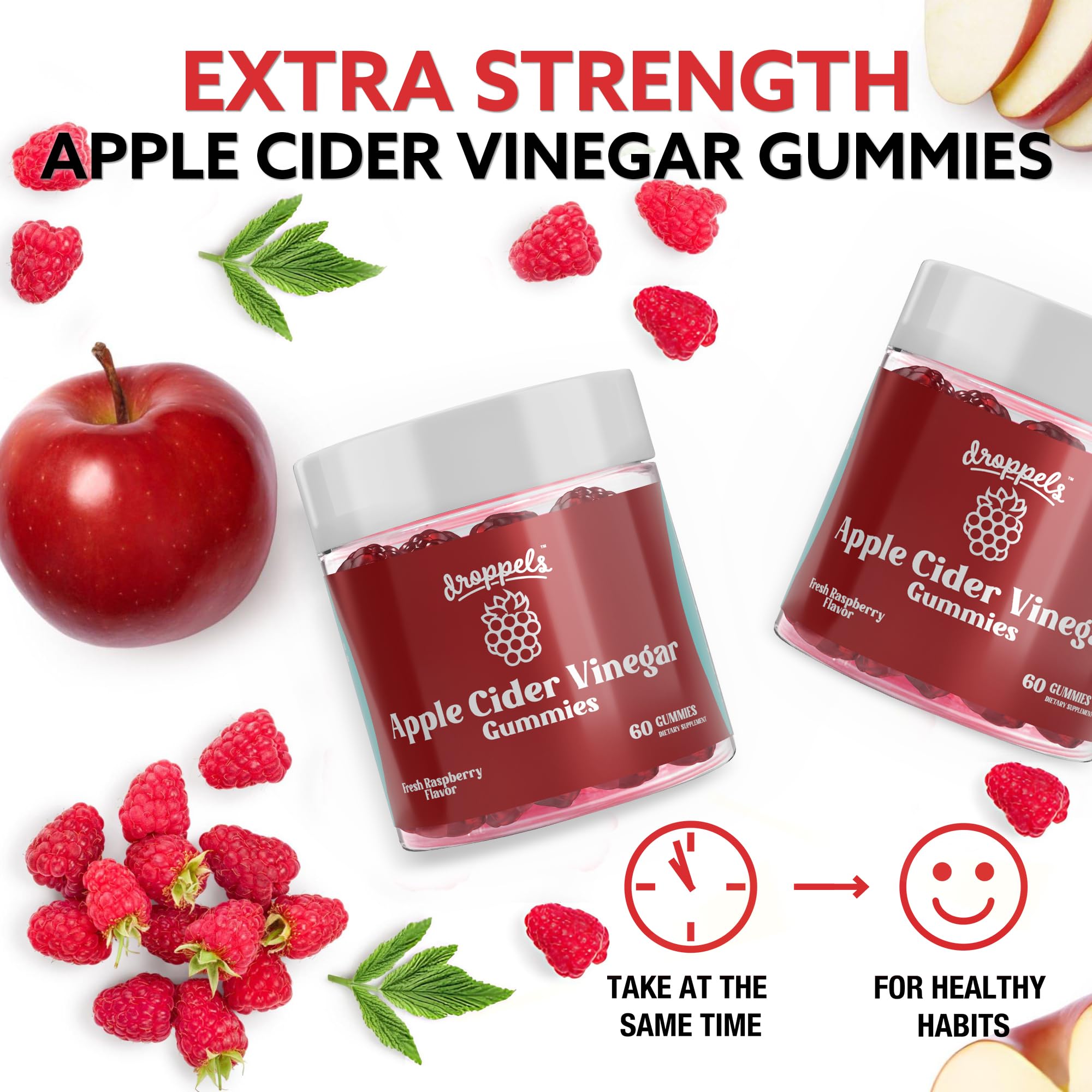 Droppels Beet root infused gummies highlighting antioxidant-rich formula