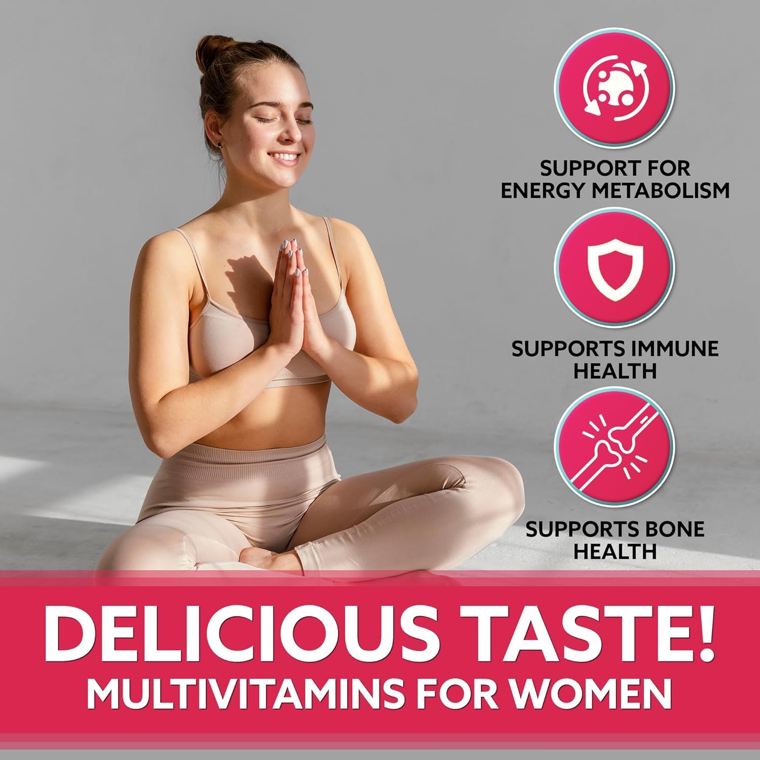 Droppels His & Hers Bundle women bottle front, convenient daily nutrition for her