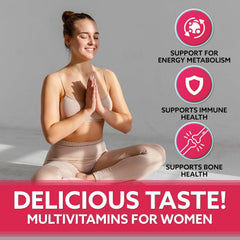 Droppels His & Hers Bundle women bottle front, convenient daily nutrition for her