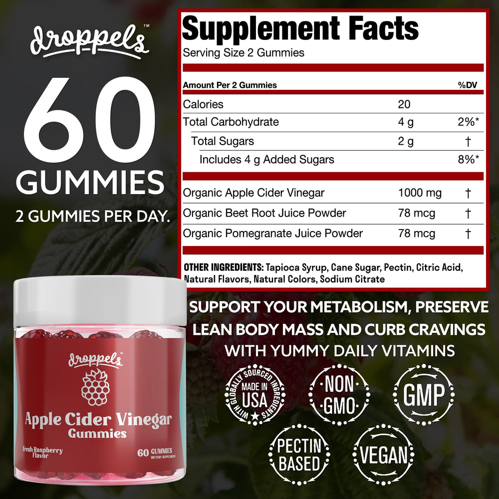 Droppels Vegan plant-based gummies for convenient daily nourishment