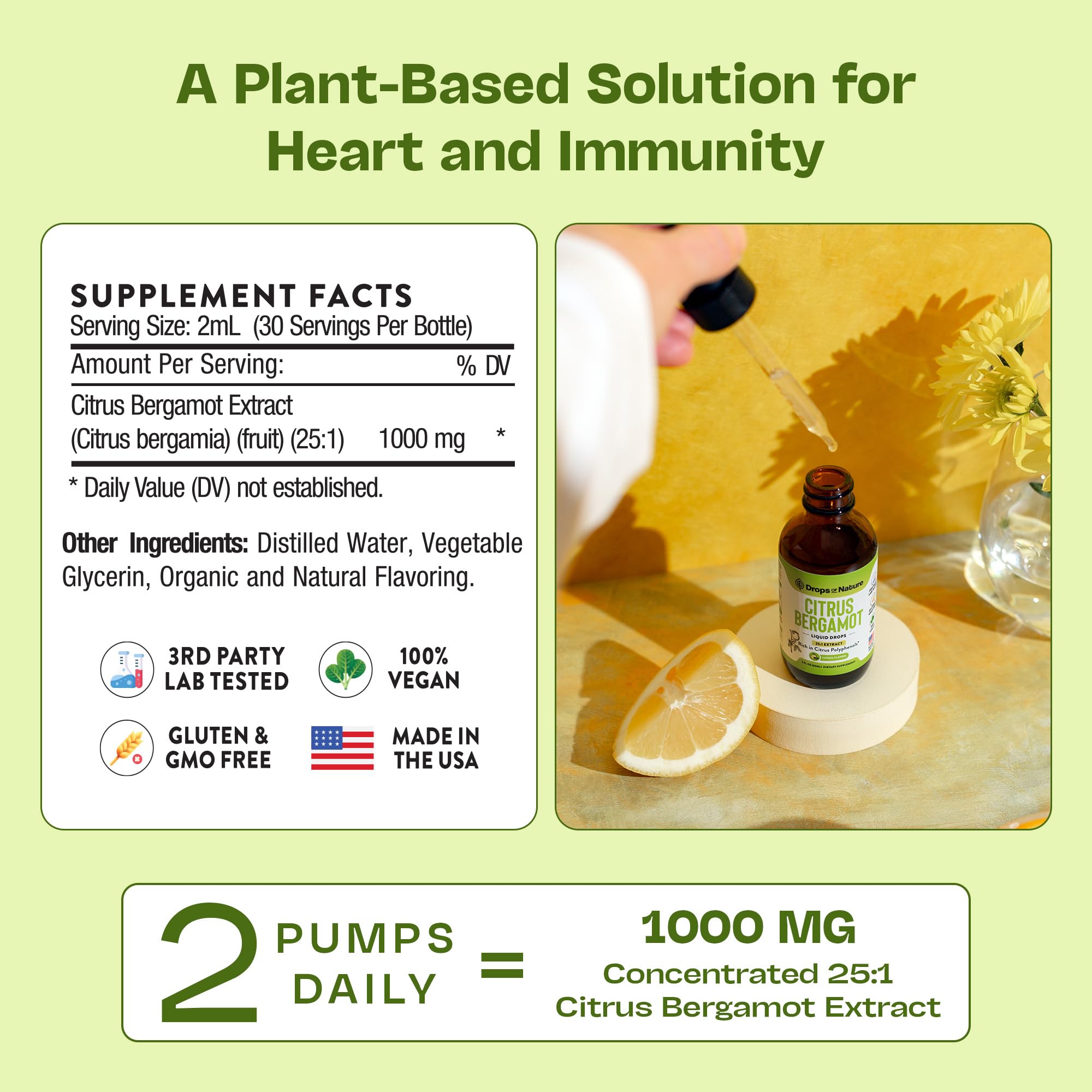 Drops Of Nature bergamot dosing reminder for consistent use