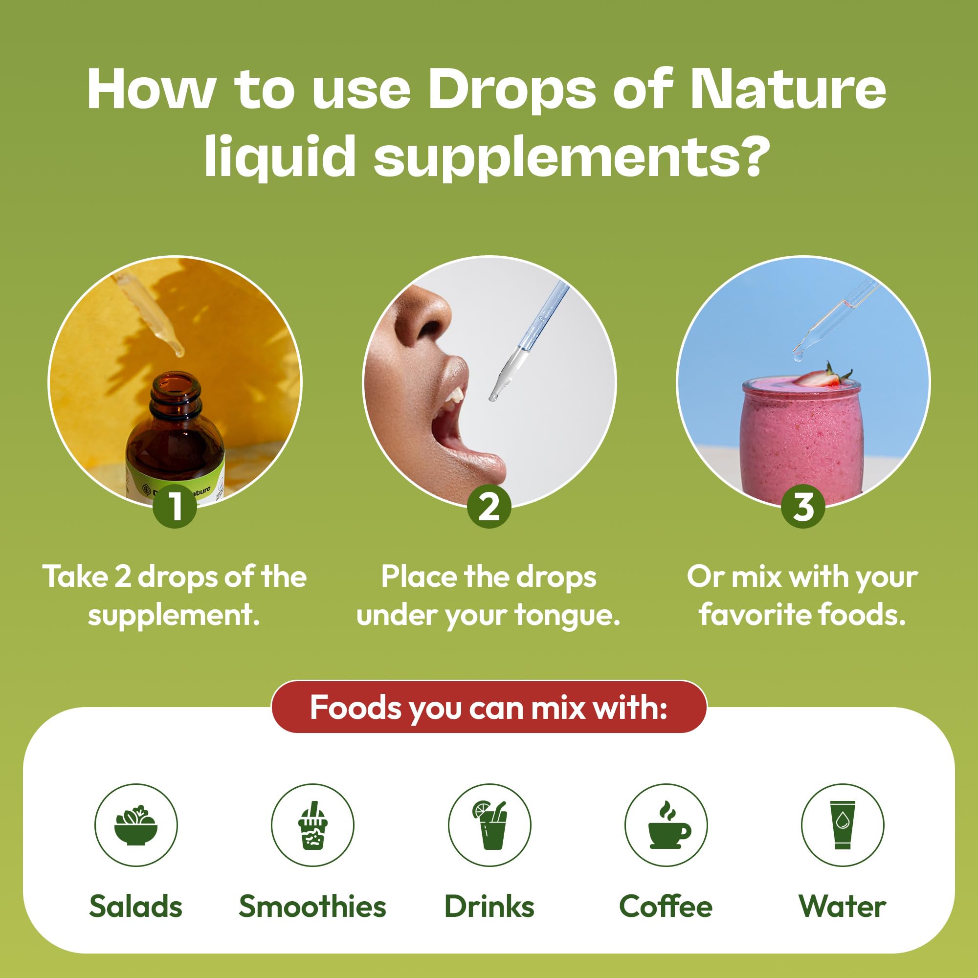 Drops Of Nature bergamot glass bottle displayed for premium daily drops