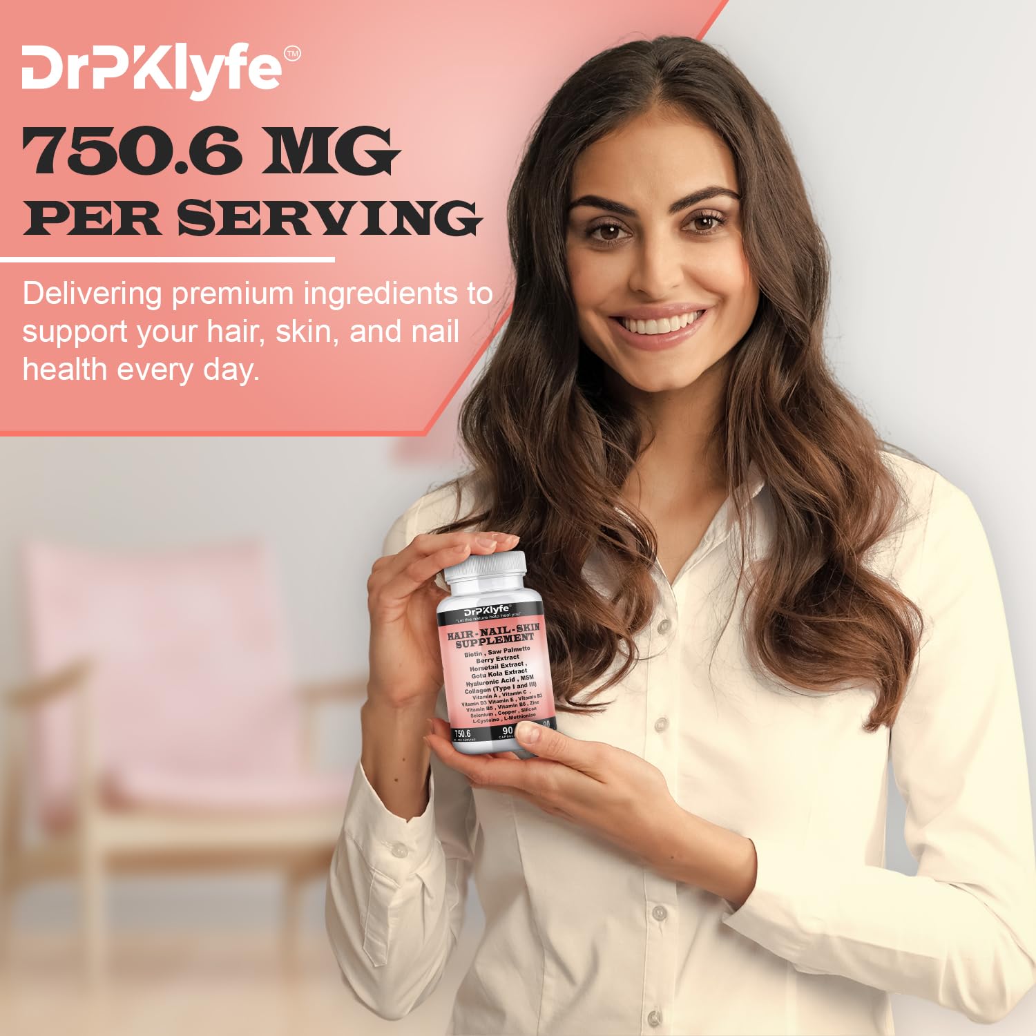 DrPKLyfe vegan non-GMO label on bottle.