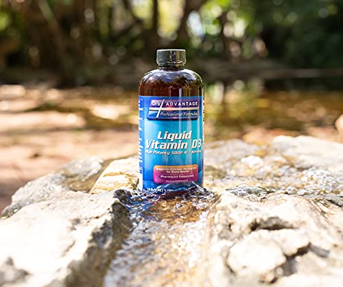 Liquid D3 with amber color indicates quality and purity.