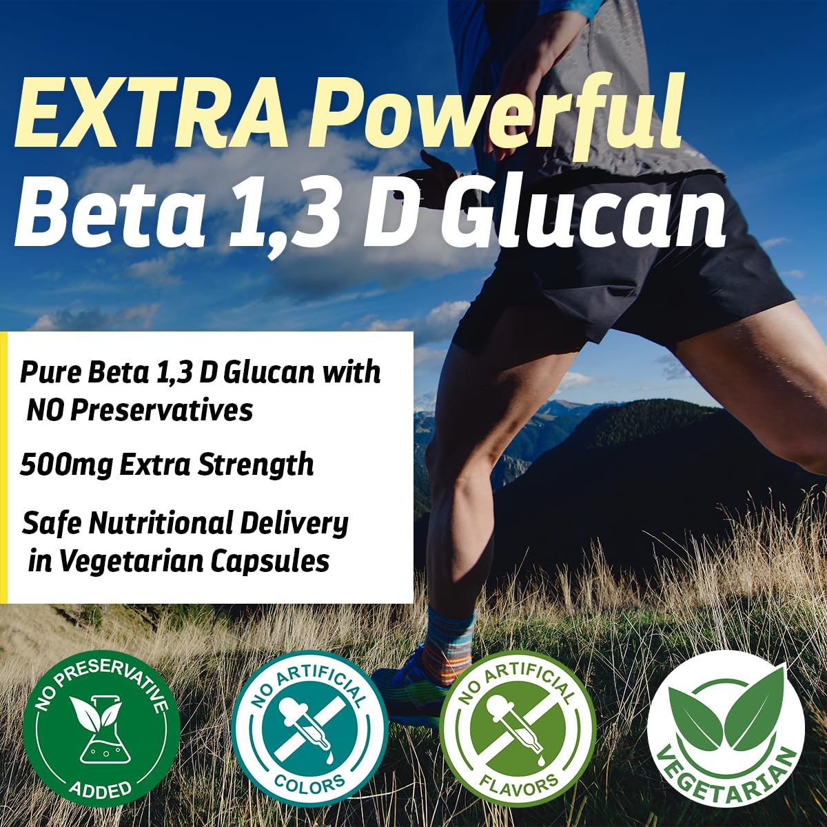 Dr’s Hope Beta Glucan bottle with capsules ready to take.