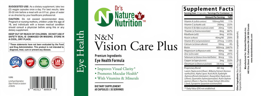 Dr's Nature & Nutrition eye supplement digital fatigue relief reduces screen-related eye strain.