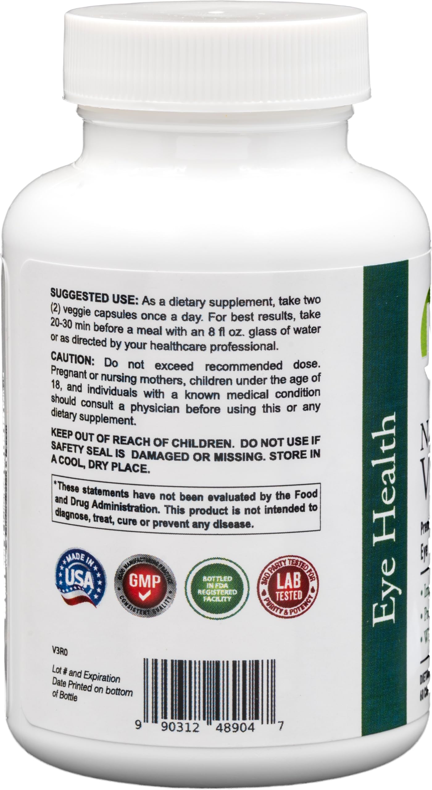 Dr's Nature & Nutrition eye supplement lutein-zeaxanthin capsules support macular health and retinal comfort.
