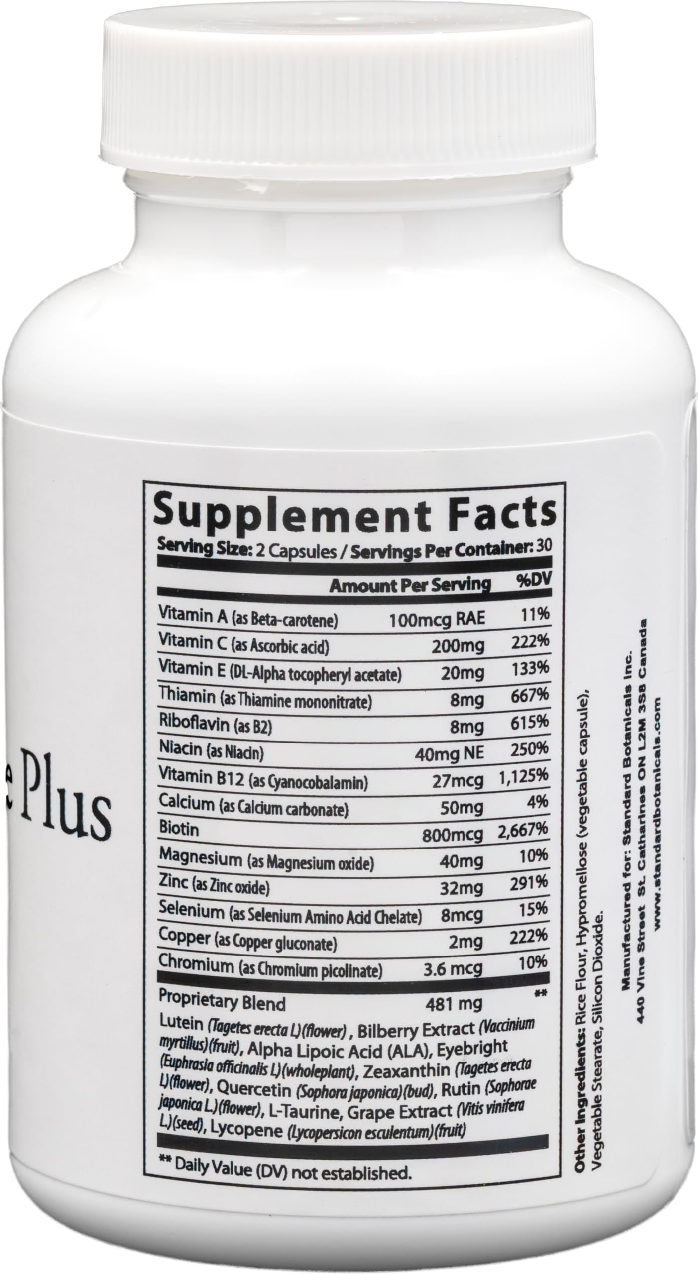 Dr's Nature & Nutrition eye supplement night vision support aids evening visibility.