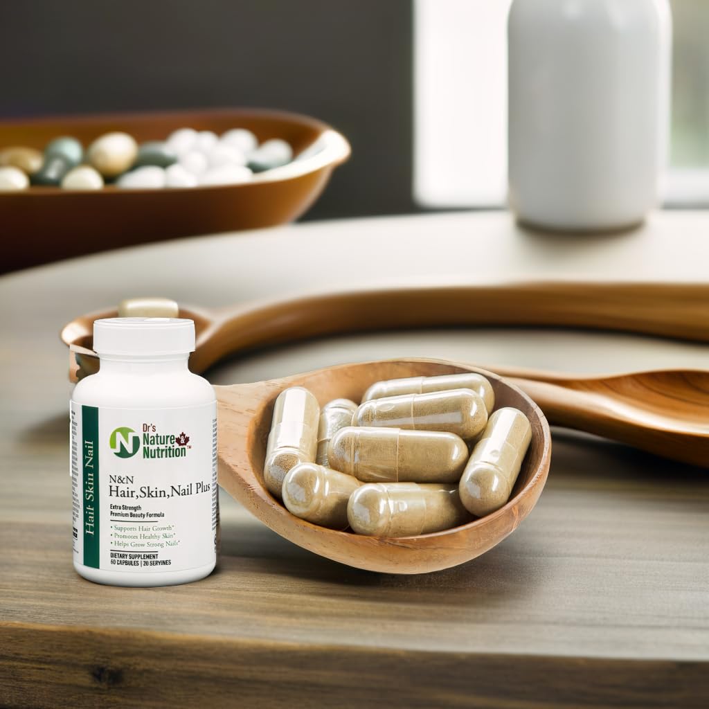 Dr's Nature & Nutrition Visible healthier hair and nails with daily use.