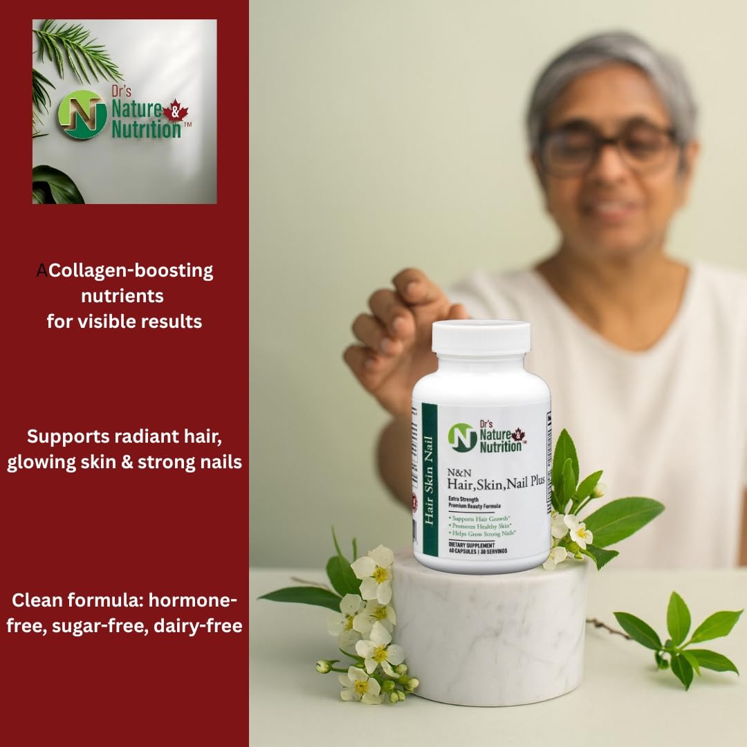 Dr's Nature & Nutrition Youthful skin glow from bamboo extract and collagen support.