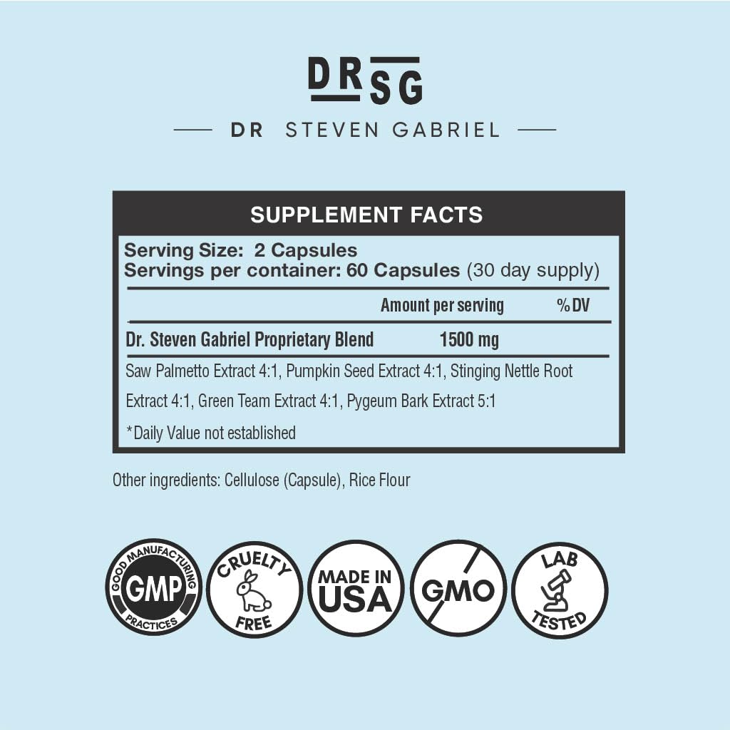 DrSG DHT Blocker label highlighting doctor-formulated hair support