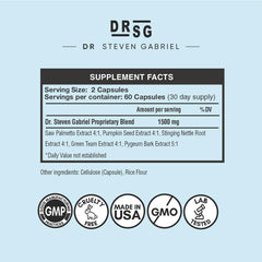 DrSG DHT Blocker label highlighting doctor-formulated hair support