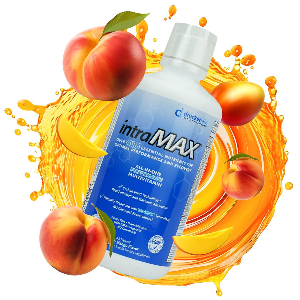 Nutritional graphics show broad spectrum of organic ingredients in intraMAX.