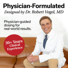 DrVmd Vascular Control bottle-pour demonstrates easy daily supplement use.