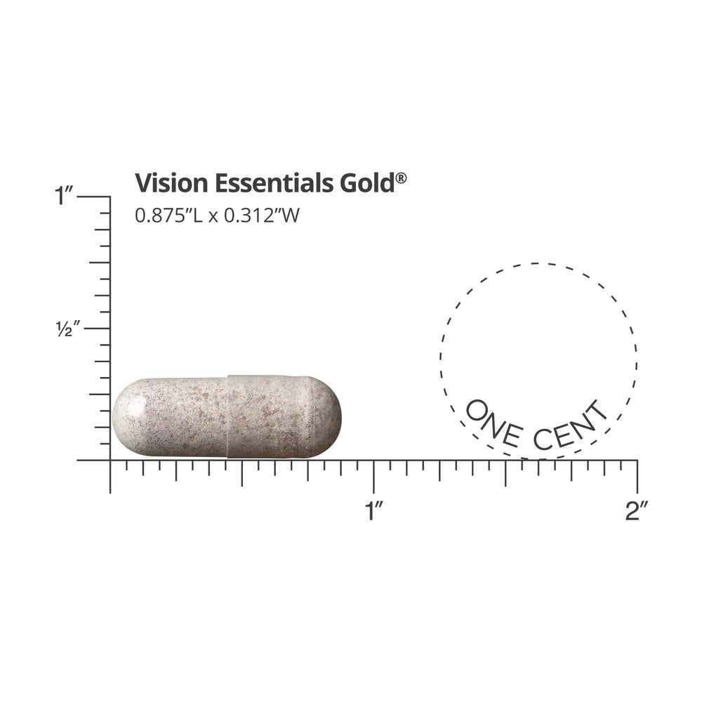 DR.WHITAKER Vision Essentials Gold capsules opened reveal soft gel texture