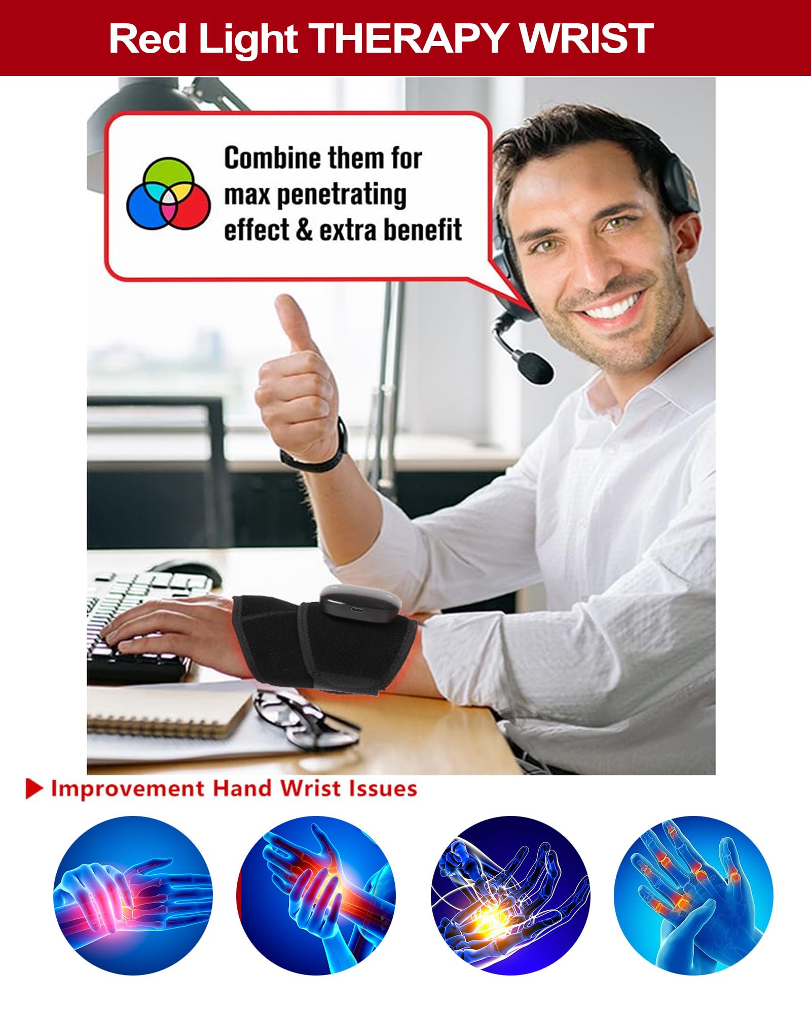 Dr.WYFOOT portable relief belt ideal for travel or office breaks.