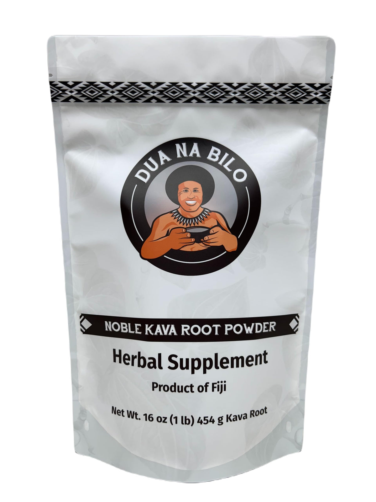 Dua Na Bilo Noble Fiji Kava powder bottle for premium relaxation rituals.