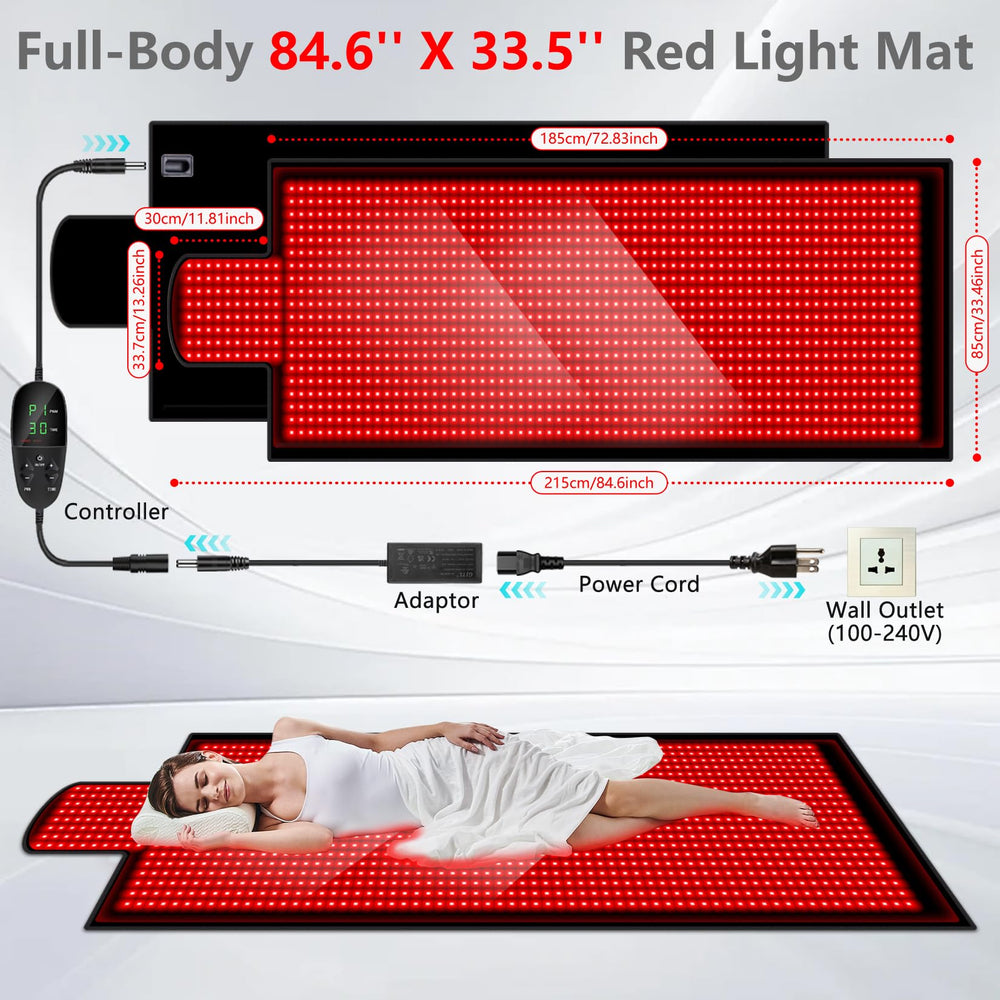 DUBUXW red light 660nm and infrared 850nm system for targeted therapy.