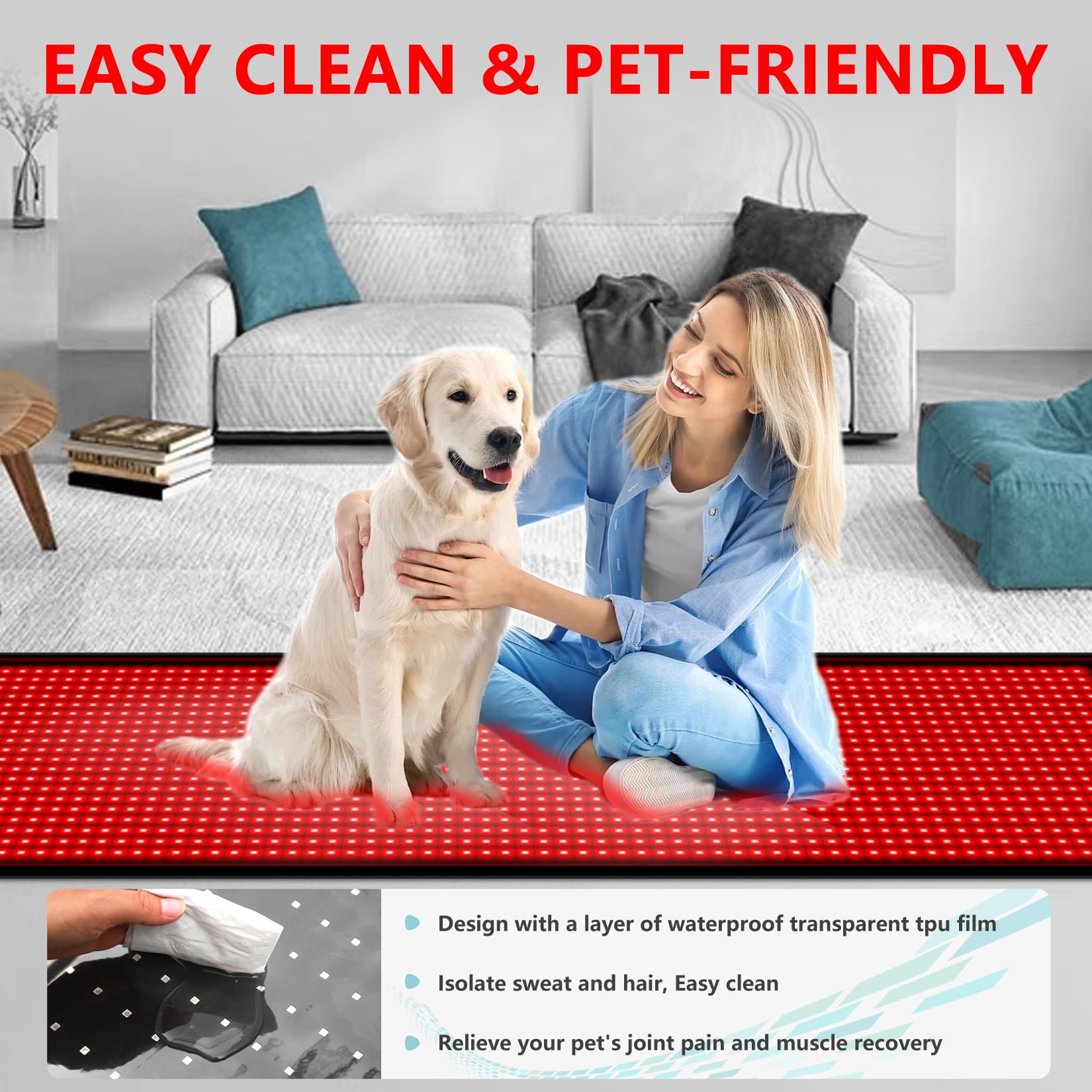 DUBUXW pet-friendly design supports comfort during home use.