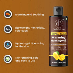Dude's Love lightweight, non-sticky texture glides smoothly over skin.