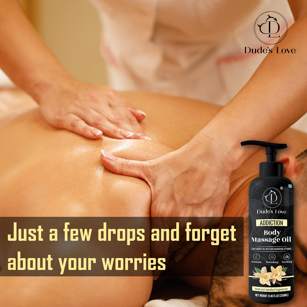Dude's Love massage session demonstrates easy skin glide