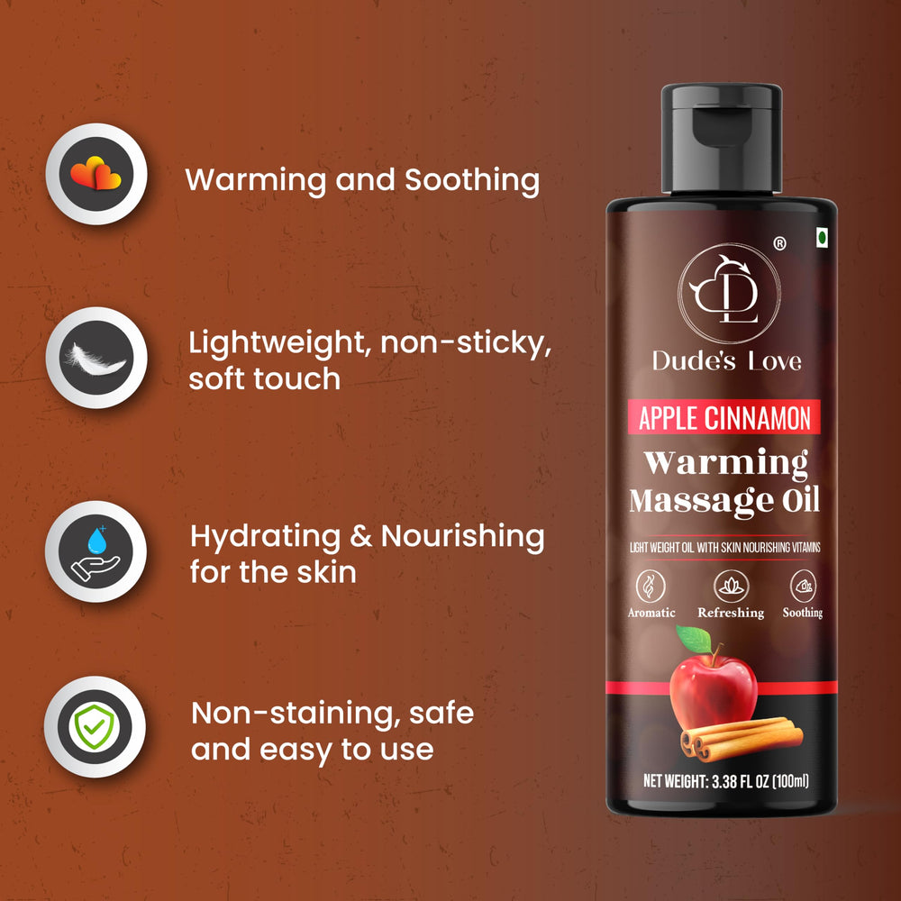 Dude's Love vegan aromatherapy oil with apple cinnamon aroma