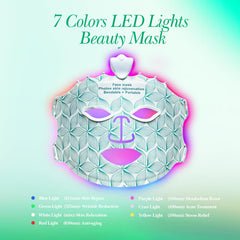 Duevie 7-mode display presenting color options for different skin concerns