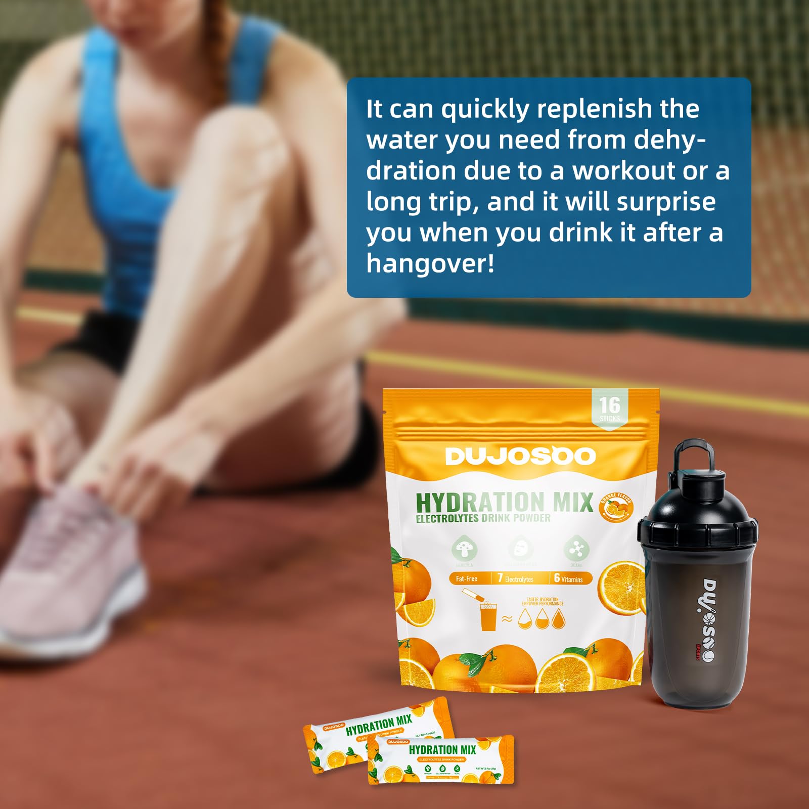 Dujosoo Zero sugar and zero carbs support a clean refreshment.
