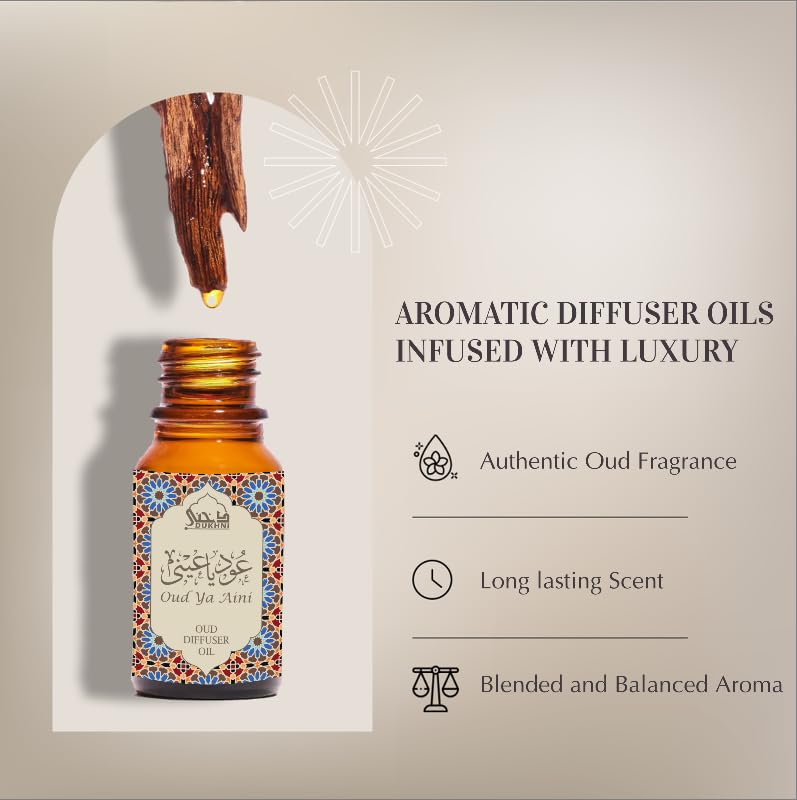 Dukhni Oud Ya Aini drops releasing warm spice notes