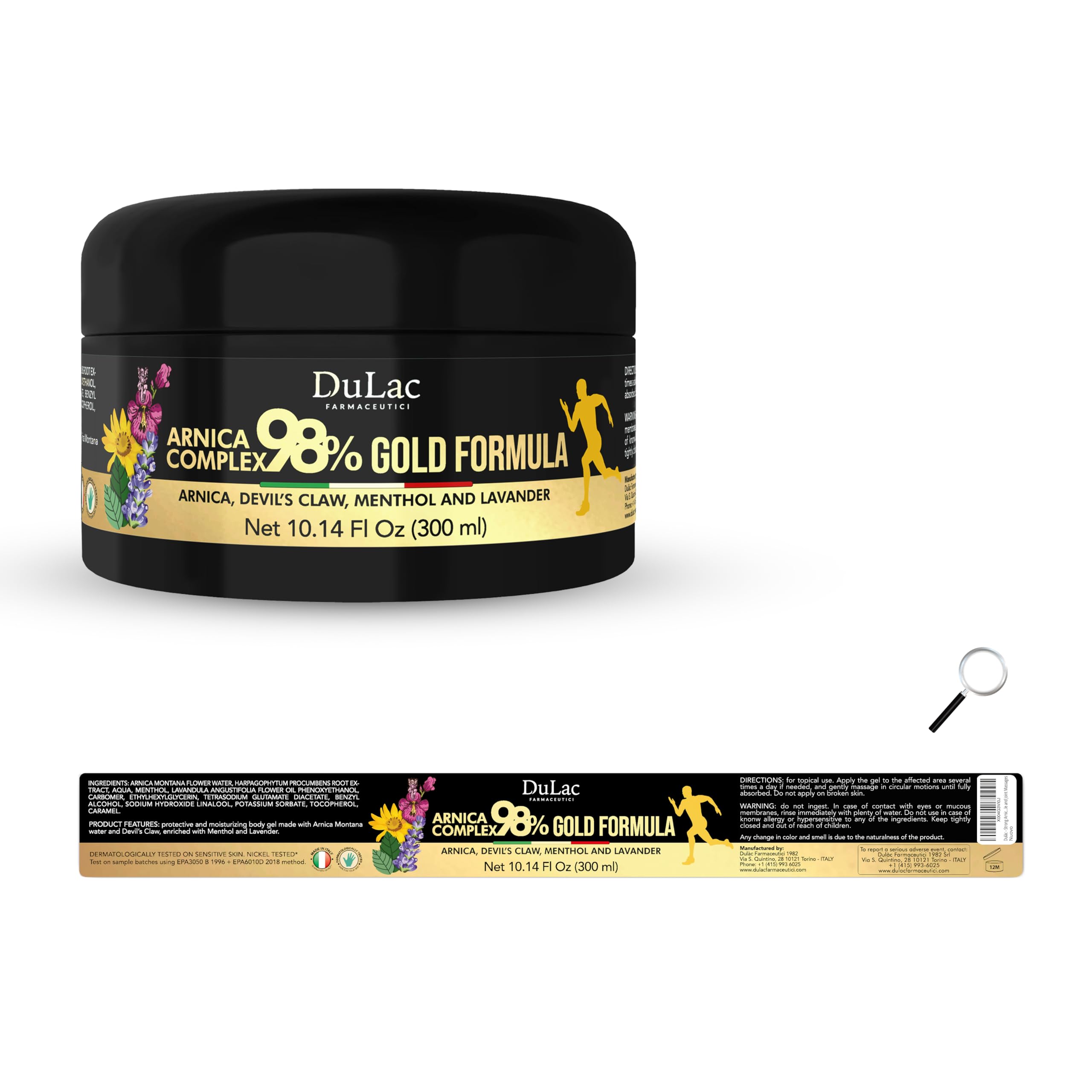 DULÀC Arnica Gel with Arnica montana and Devil's Claw extracts for natural care