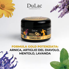 DULÀC Arnica Gel with Devil's Claw for plant-based massage support