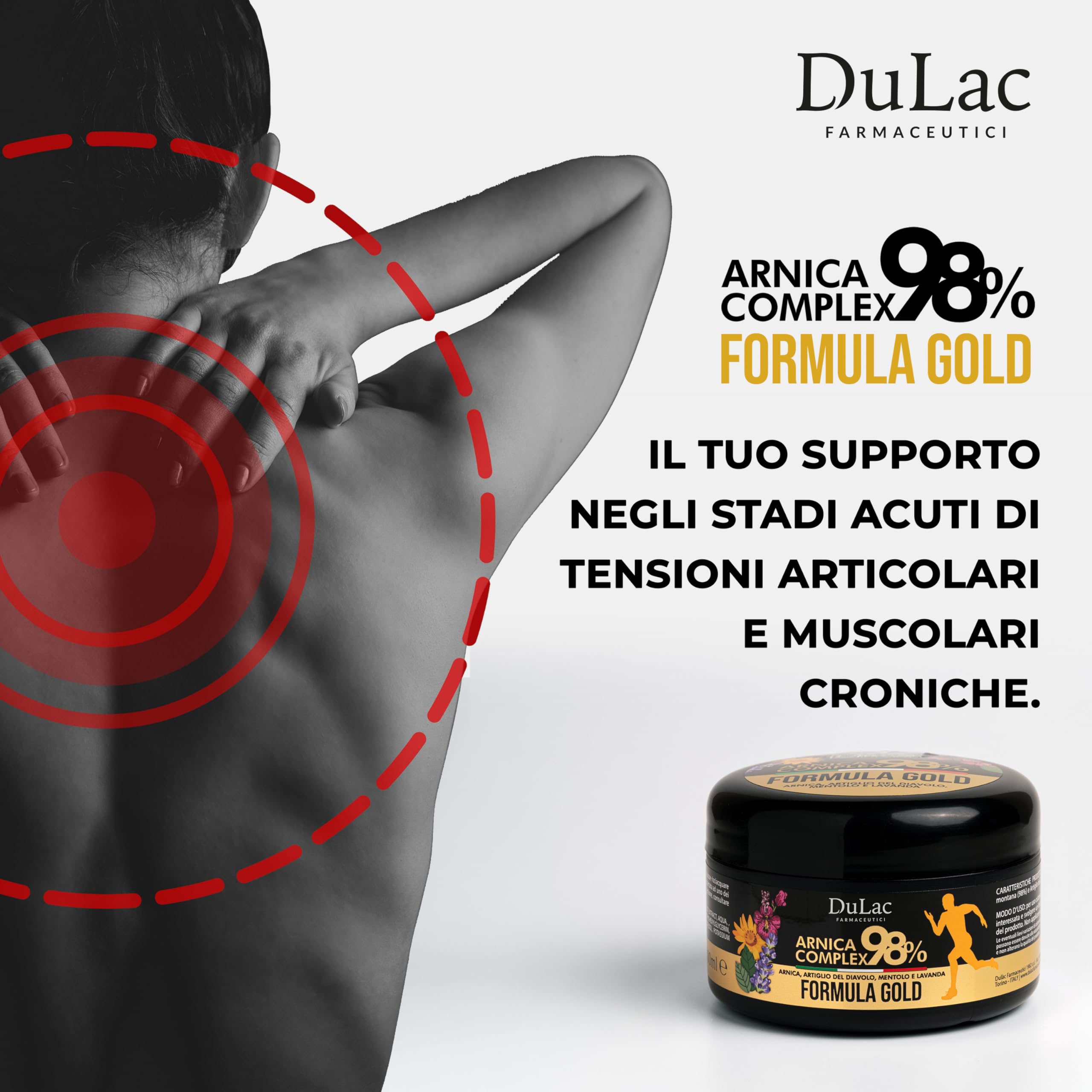 Applied on knee area for joint comfort with DULÀC Arnica Gel