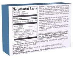 Dulàc Diosmin 500 bottle back with ingredients and usage details