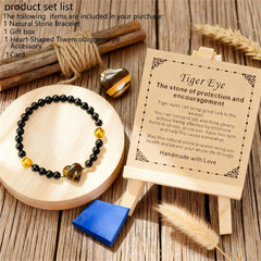 Dulovkpt pocket love tiger's eye crystal for on-the-go calm vibes