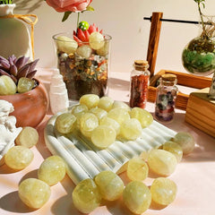 DUQGUHO Citrine crystals gift-ready pack, perfect for beginners seeking natural decor.