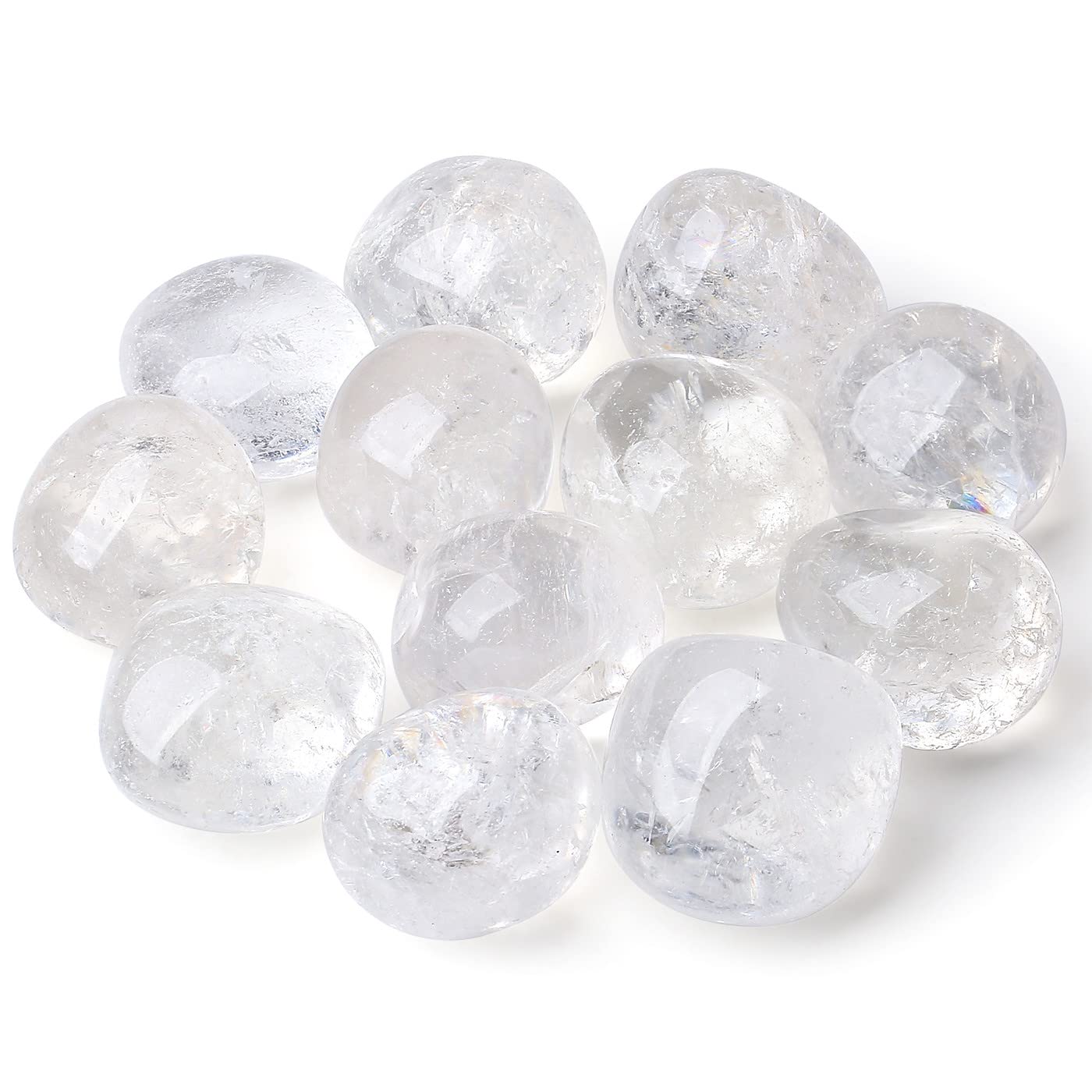 DUQGUHO clear quartz stones set for decorative display and calm ambiance