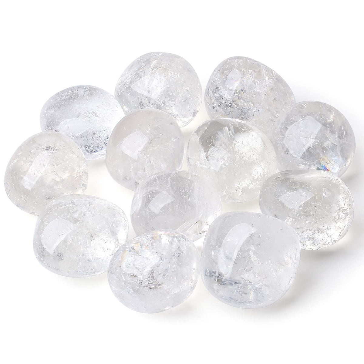 DUQGUHO clear quartz stones set for decorative display and calm ambiance