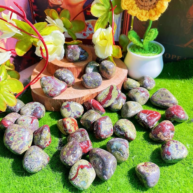 DUQGUHO Dragon Blood Stone aquarium terrarium decor enhances natural accents