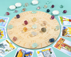 DUQGUHO fluorite stones for DIY jewelry and crafts