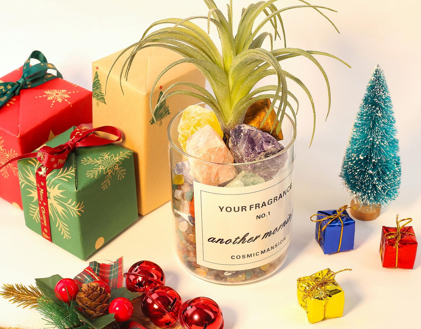 DUQGUHO gift box with informational cards for gifting crystal enthusiasts.