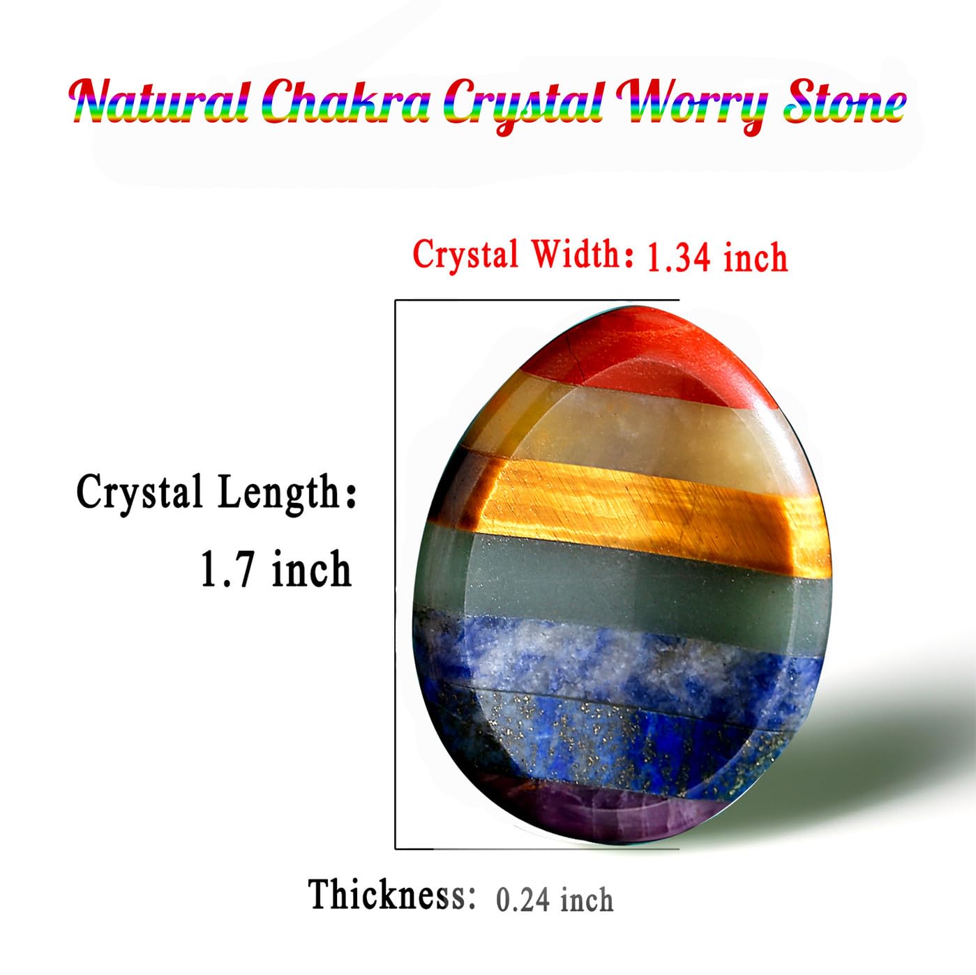 DUQGUHO Gift-ready crystal worry stone for a thoughtful present.