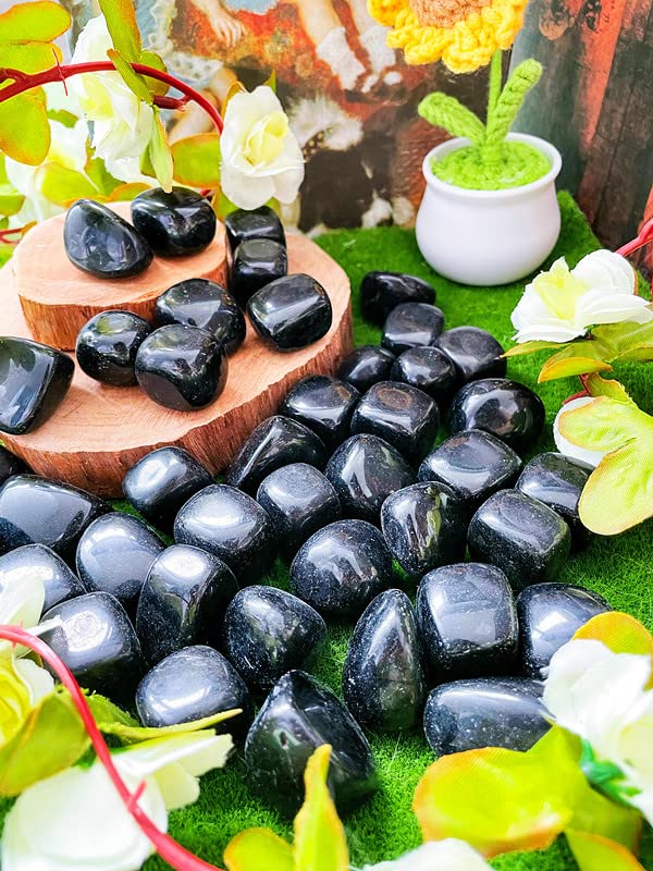 Irregular crystal stones in a natural black finish for decor and crafts