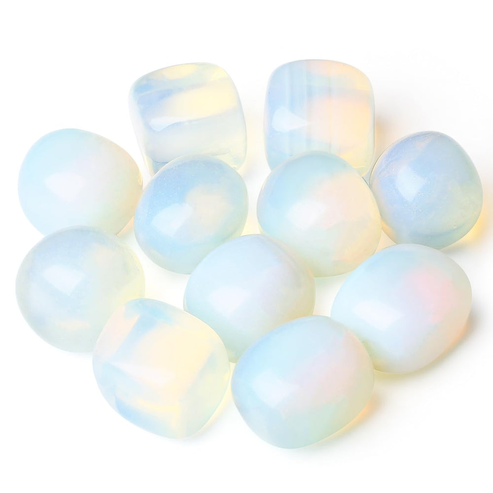 DUQGUHO Opal crystals irregular rough stones for vase filler and sunlit decor.