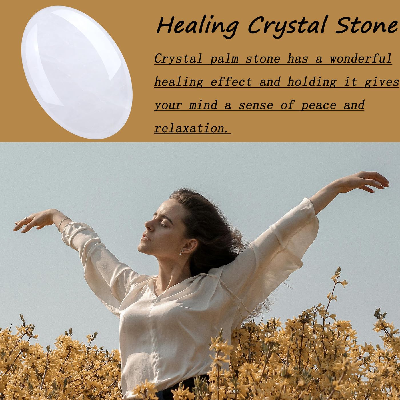 DUQGUHO palm stone with Boho bag supports travel and on-the-go grounding.