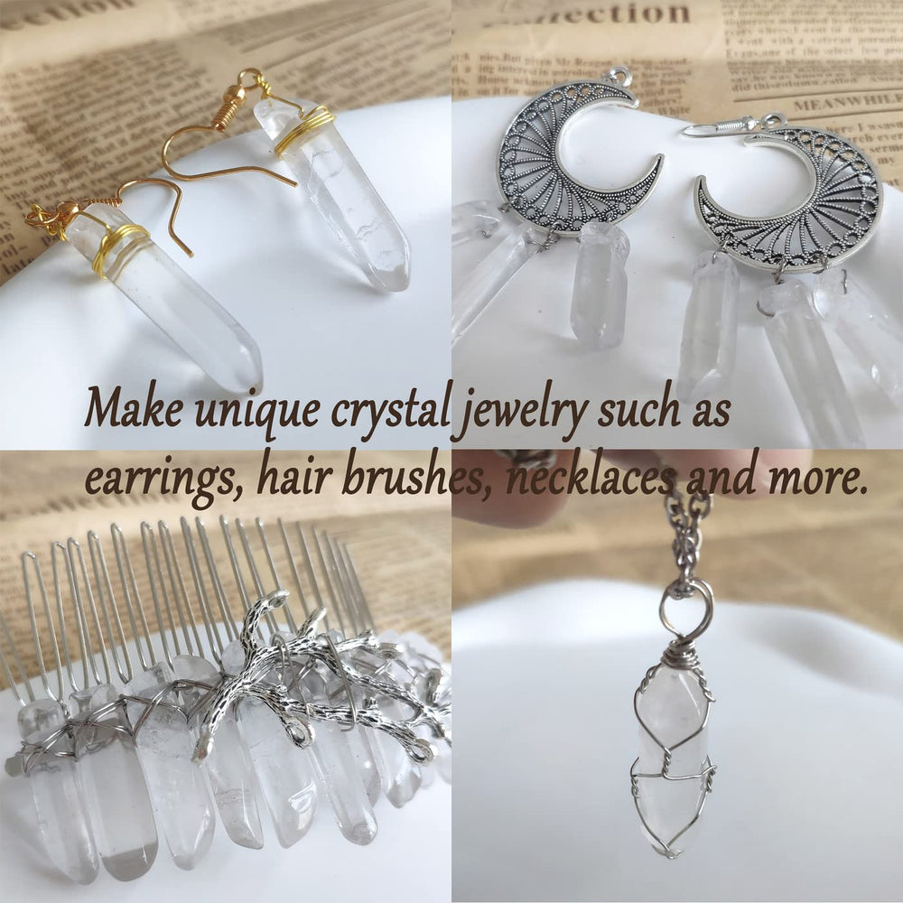 DUQGUHO clear quartz stones suitable for handmade jewelry projects