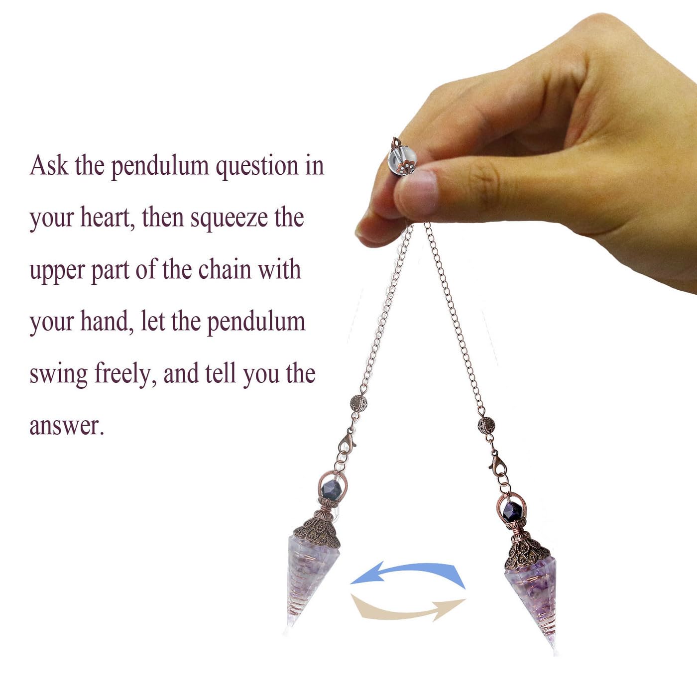 DUQGUHO resin pendant supports energy balancing during meditation.
