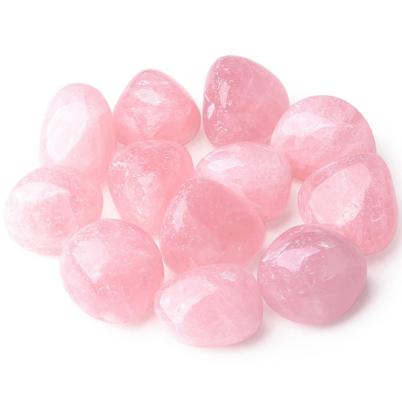 DUQGUHO Rose Quartz crystal stones bulk for calming decor and mindful display.