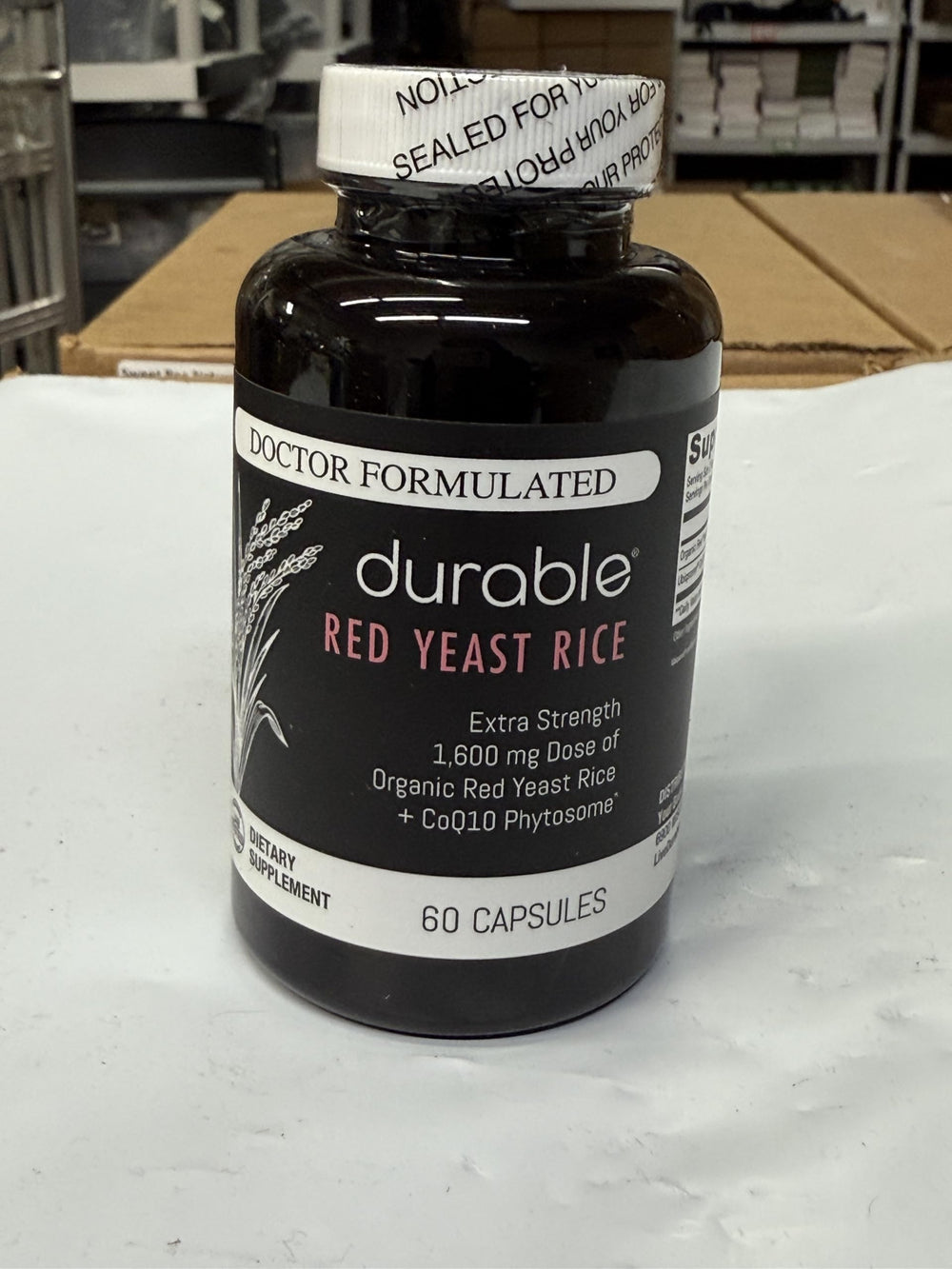 Durable Red Yeast Rice daily use reminder promoting consistent supplementation.