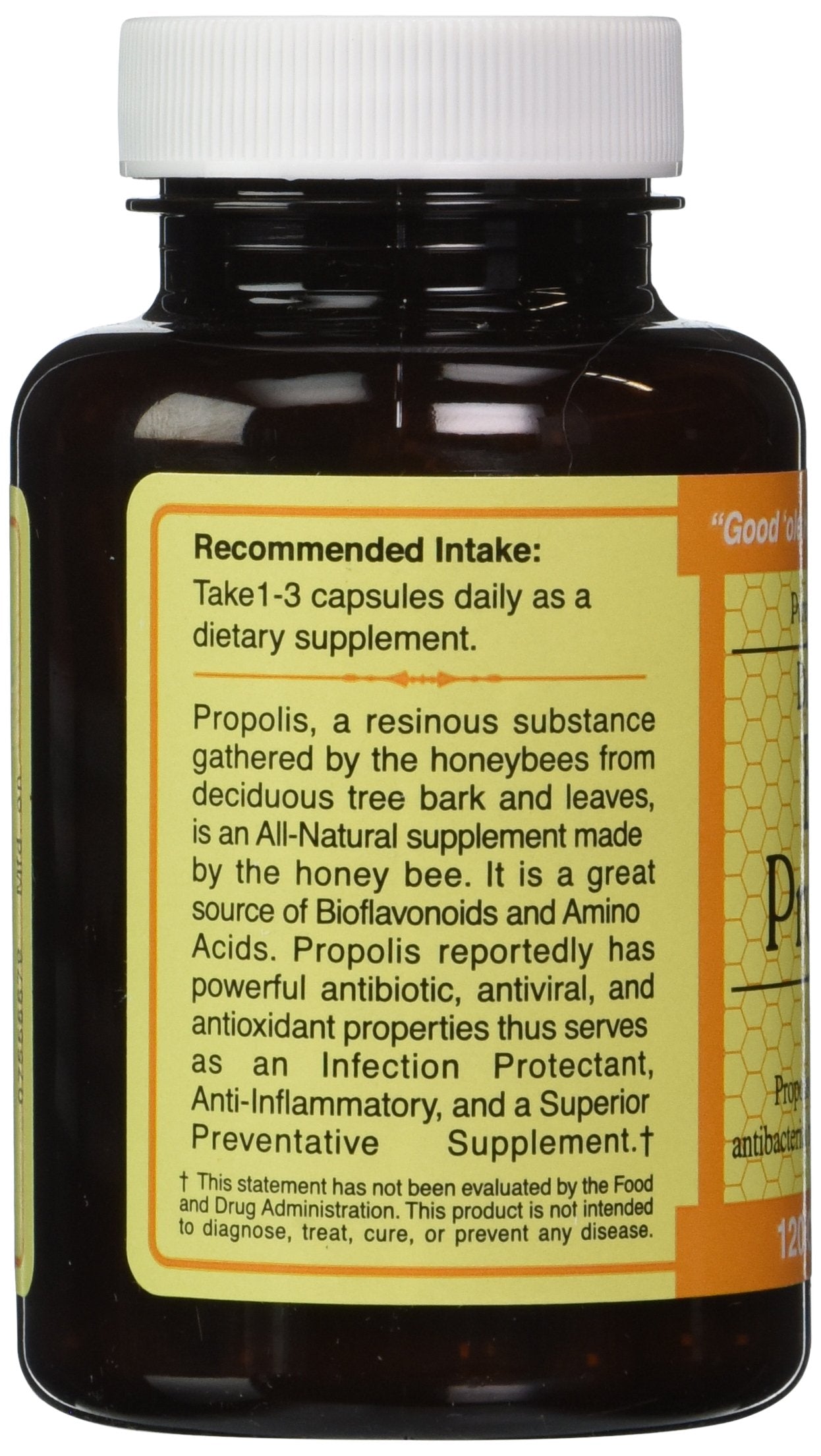 Durham's Bee Farm Propolis bottle on desk, ready for routine use