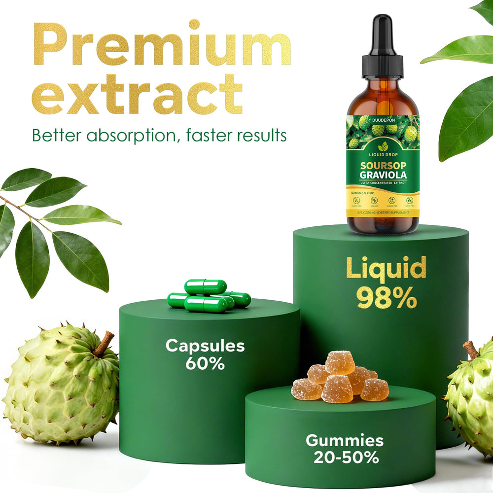 DUUDEPON Soursop Bitters dropper with black seed oil for circulation
